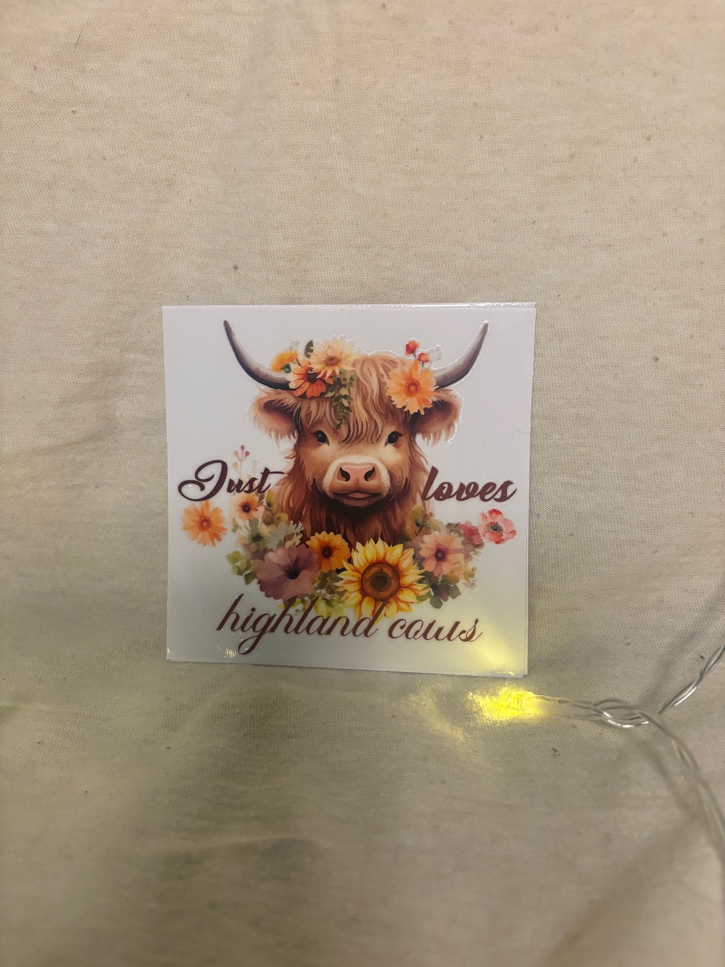 Highland cow decal #14
