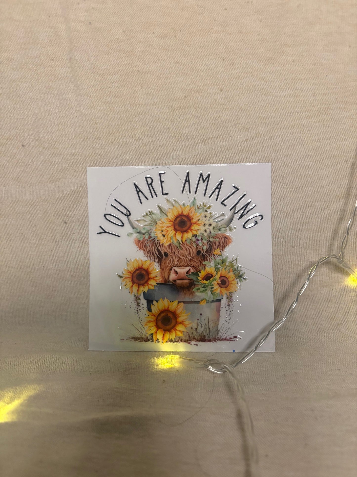 Highland cow decal #15