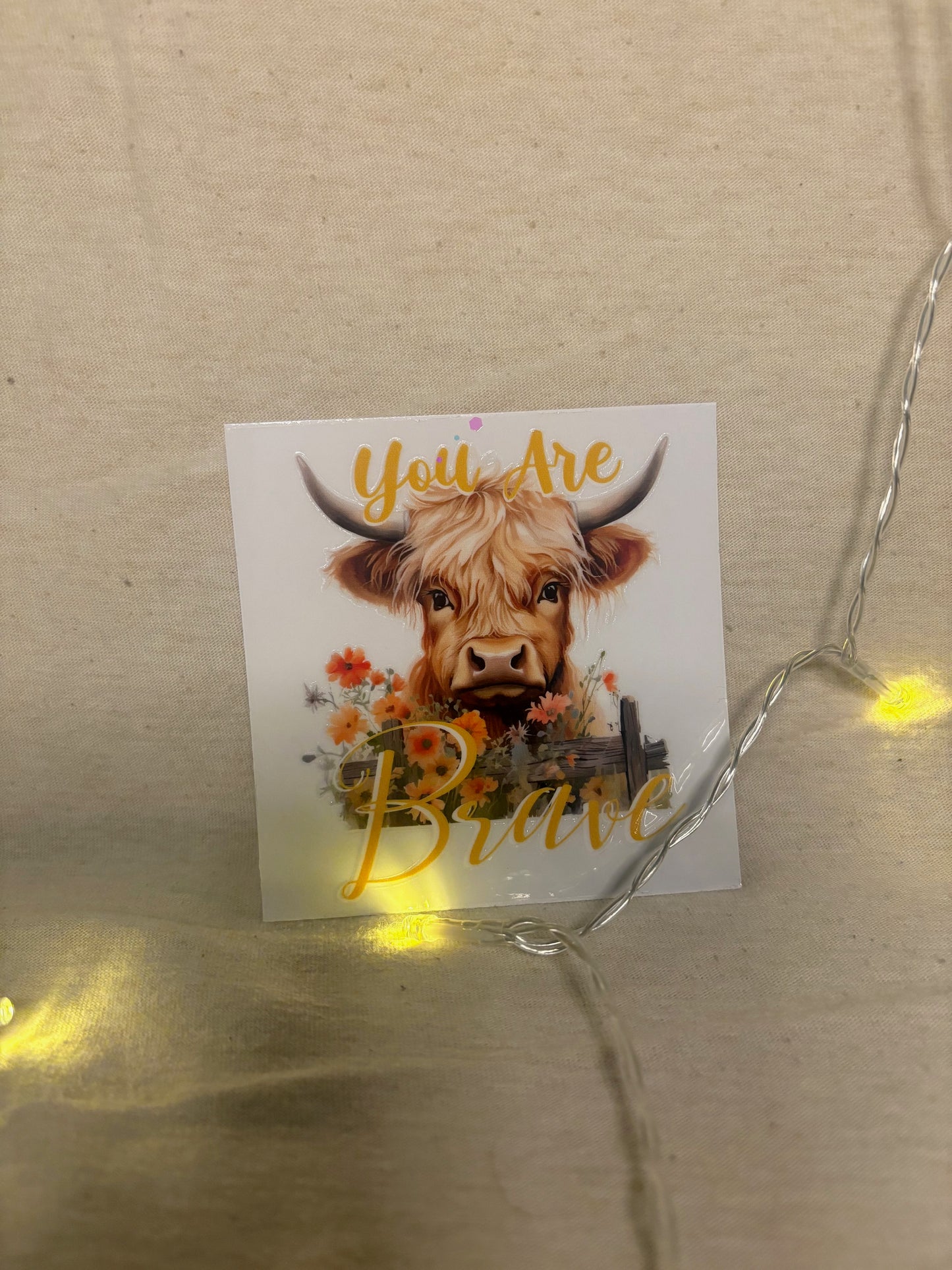 Highland cow decal #17