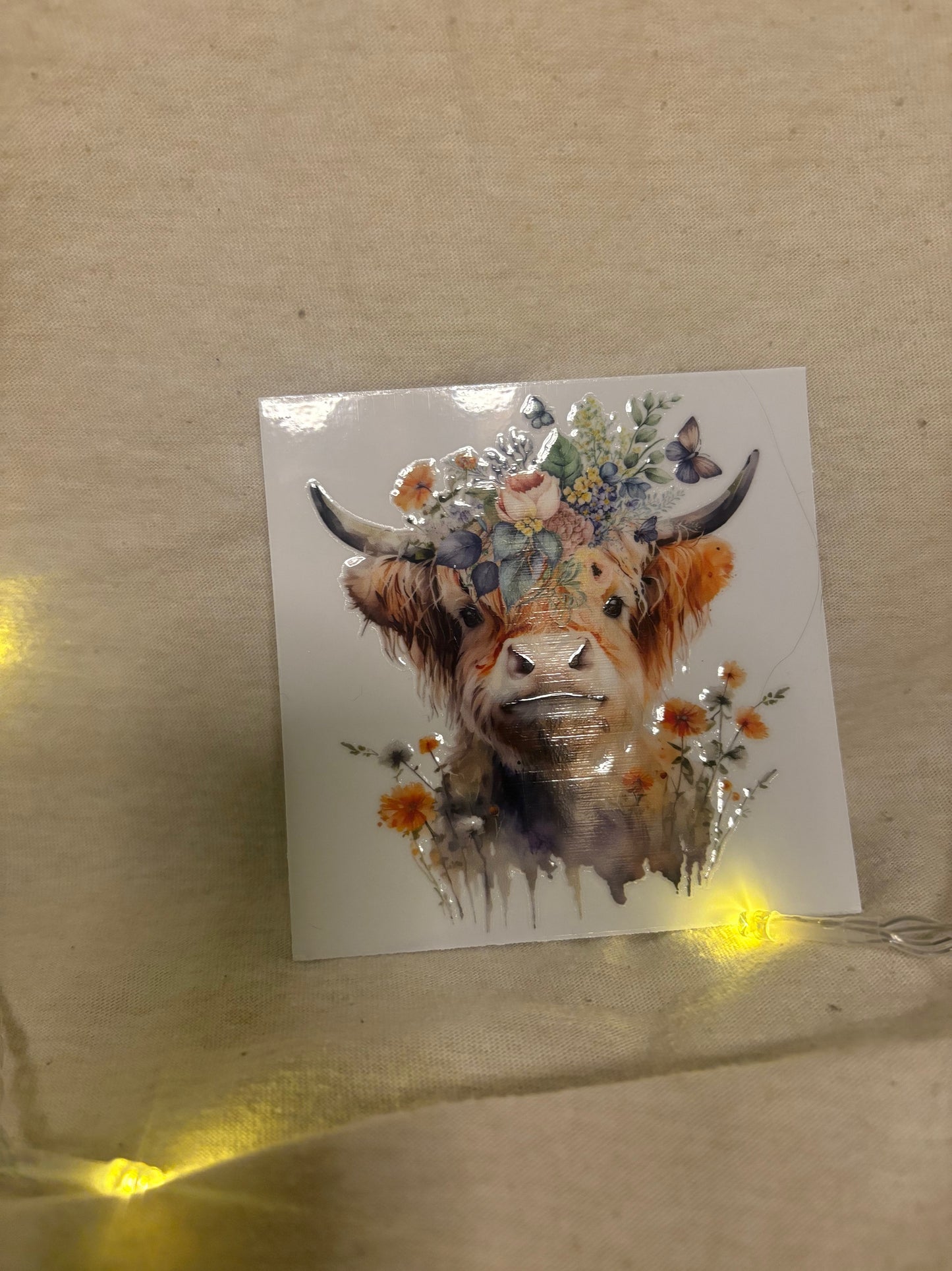 Highland cow decal #5